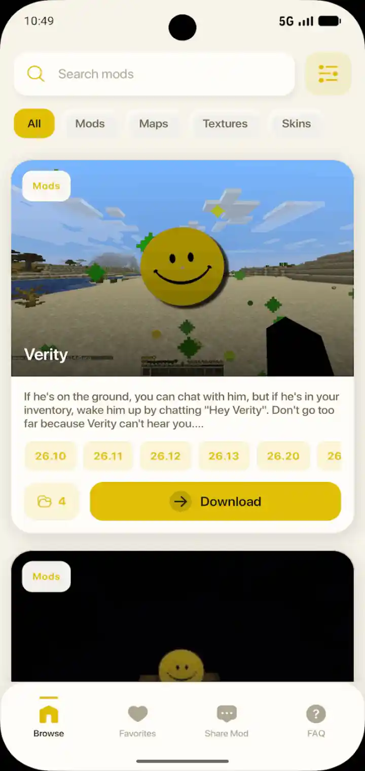 Verity JE screenshot